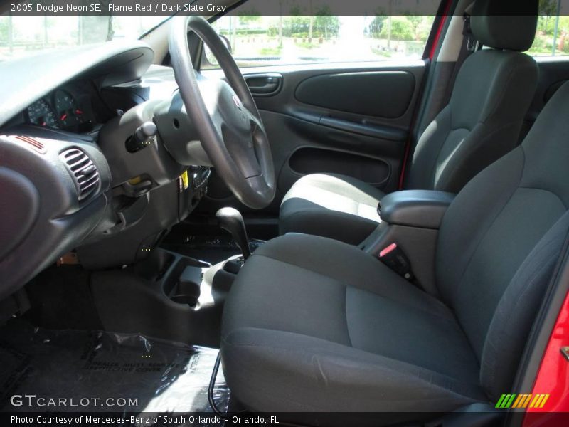 Flame Red / Dark Slate Gray 2005 Dodge Neon SE