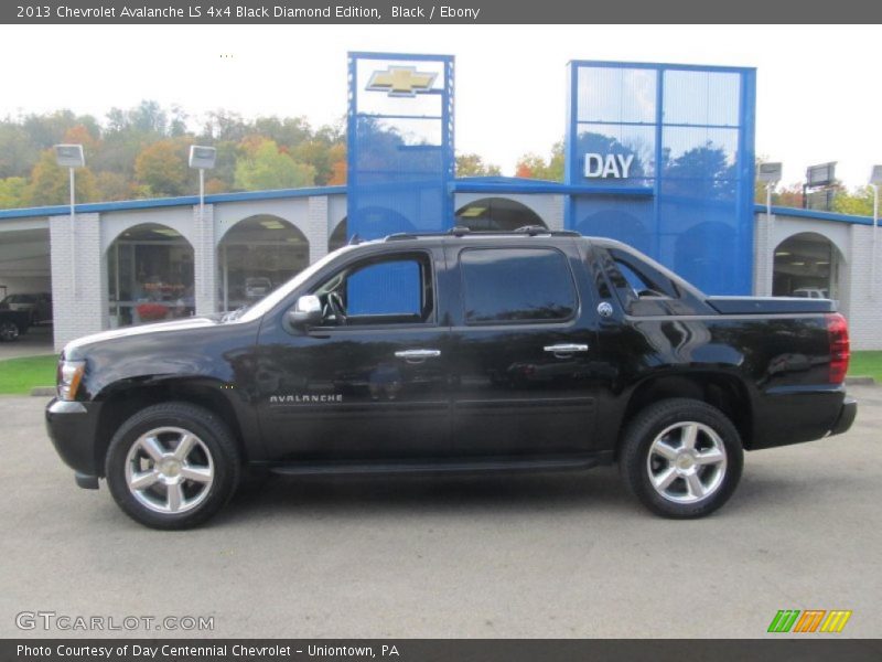 Black / Ebony 2013 Chevrolet Avalanche LS 4x4 Black Diamond Edition