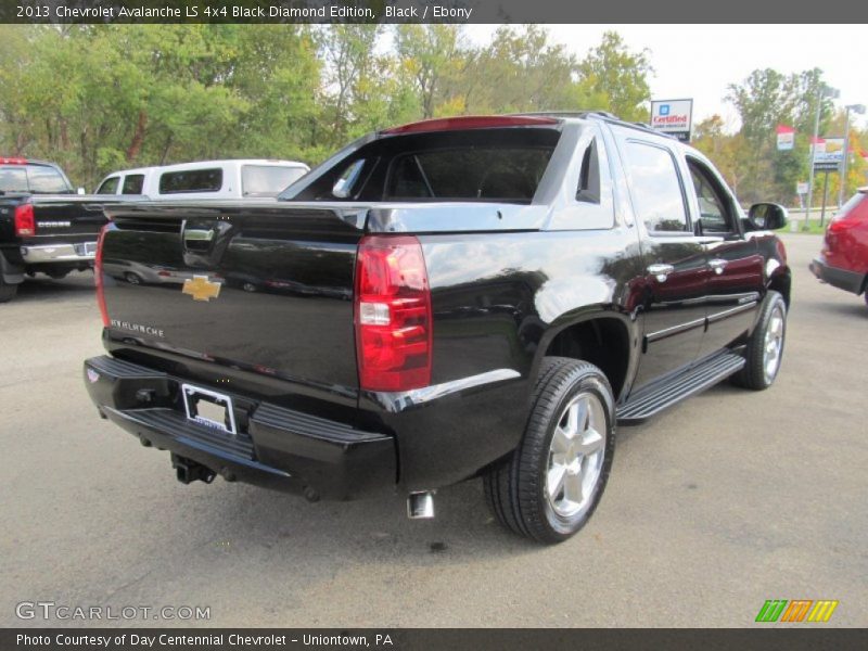 Black / Ebony 2013 Chevrolet Avalanche LS 4x4 Black Diamond Edition