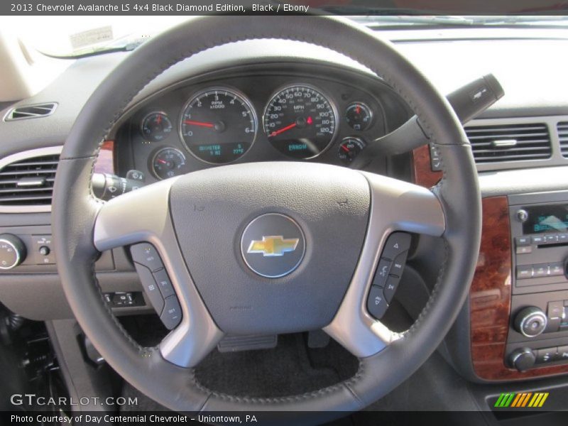  2013 Avalanche LS 4x4 Black Diamond Edition Steering Wheel