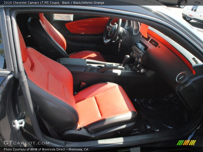 Black / Black/Inferno Orange 2010 Chevrolet Camaro LT/RS Coupe
