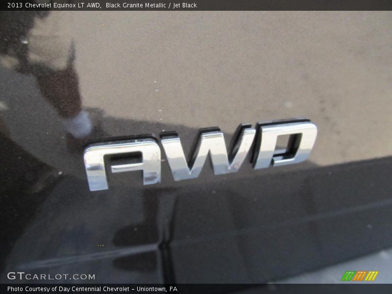 Black Granite Metallic / Jet Black 2013 Chevrolet Equinox LT AWD