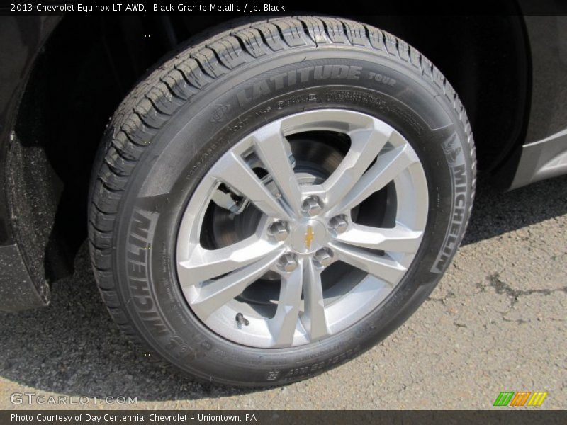 Black Granite Metallic / Jet Black 2013 Chevrolet Equinox LT AWD