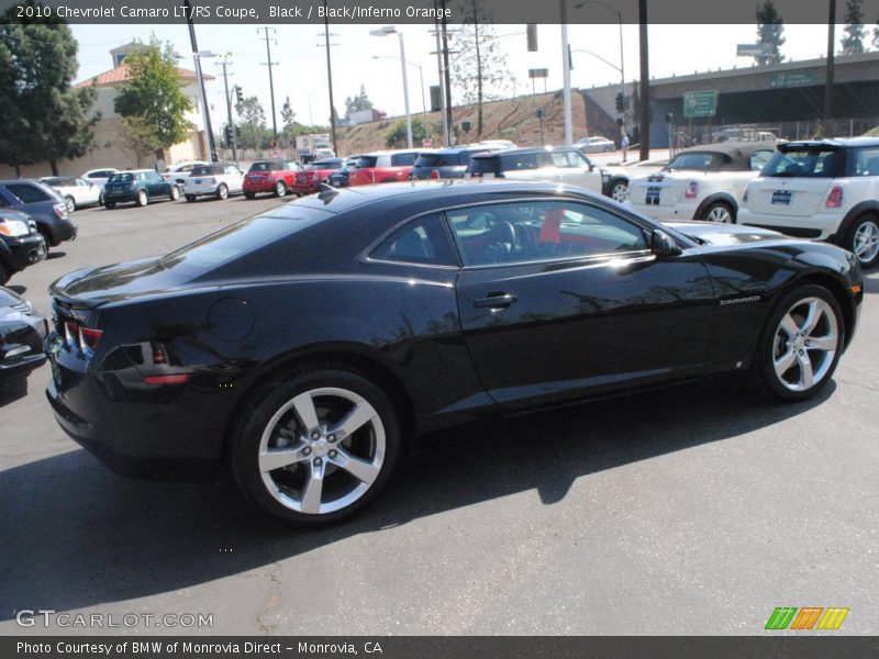 Black / Black/Inferno Orange 2010 Chevrolet Camaro LT/RS Coupe