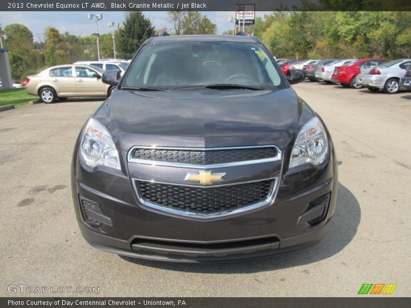 Black Granite Metallic / Jet Black 2013 Chevrolet Equinox LT AWD