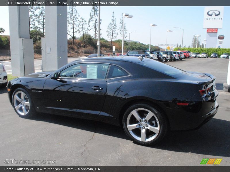 Black / Black/Inferno Orange 2010 Chevrolet Camaro LT/RS Coupe