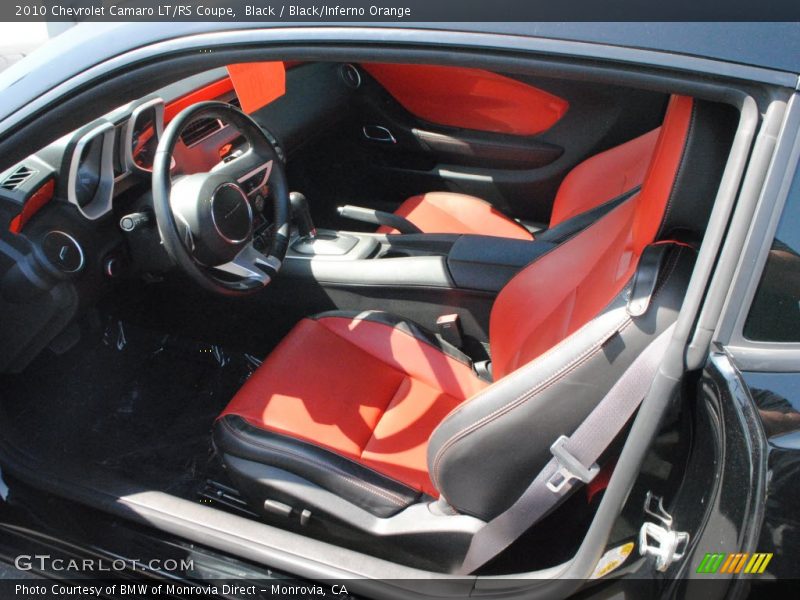 Black / Black/Inferno Orange 2010 Chevrolet Camaro LT/RS Coupe