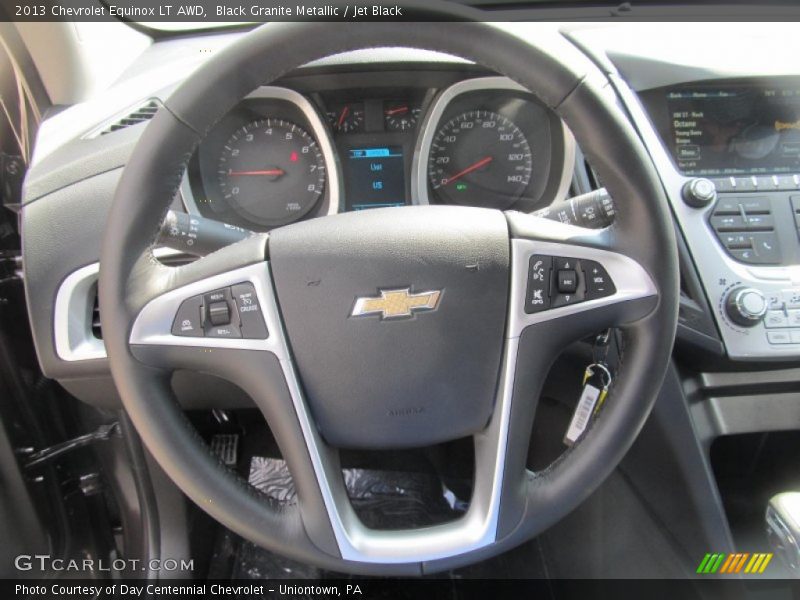Black Granite Metallic / Jet Black 2013 Chevrolet Equinox LT AWD