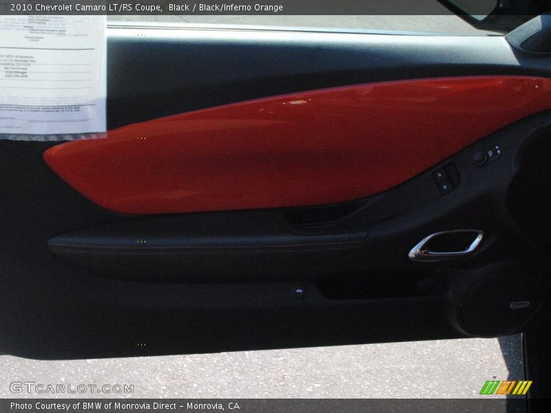 Black / Black/Inferno Orange 2010 Chevrolet Camaro LT/RS Coupe