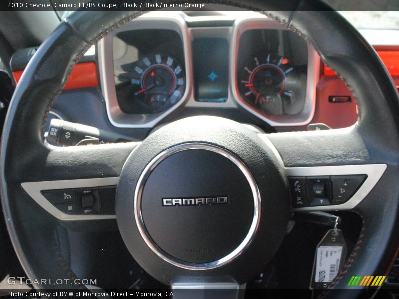 Black / Black/Inferno Orange 2010 Chevrolet Camaro LT/RS Coupe