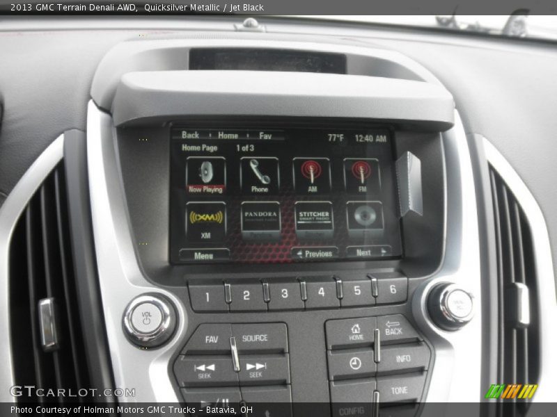 Quicksilver Metallic / Jet Black 2013 GMC Terrain Denali AWD