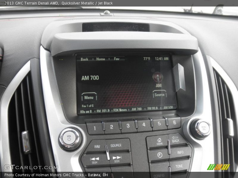 Quicksilver Metallic / Jet Black 2013 GMC Terrain Denali AWD