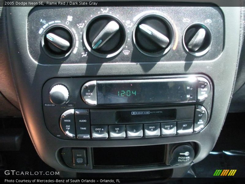 Flame Red / Dark Slate Gray 2005 Dodge Neon SE