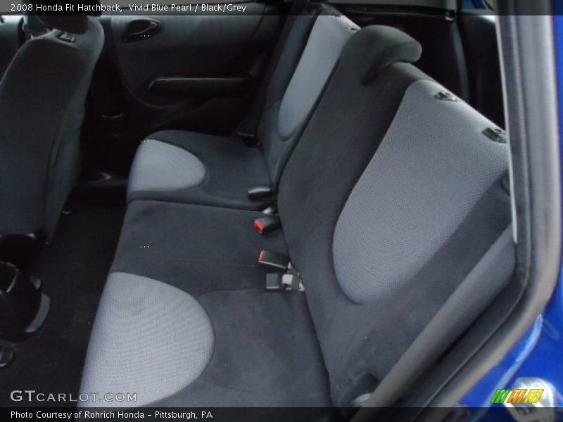 Vivid Blue Pearl / Black/Grey 2008 Honda Fit Hatchback