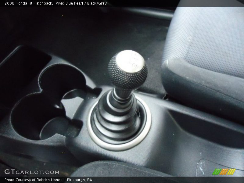 Vivid Blue Pearl / Black/Grey 2008 Honda Fit Hatchback