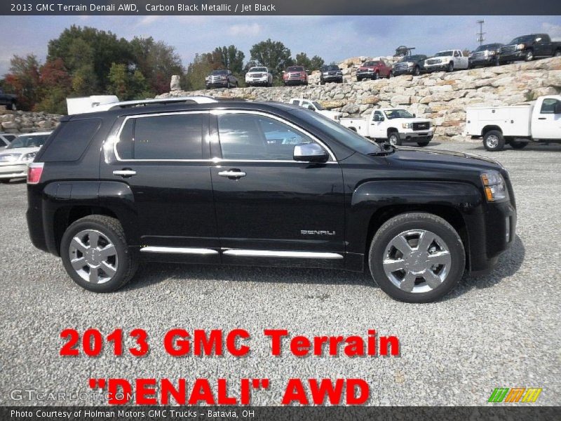 Carbon Black Metallic / Jet Black 2013 GMC Terrain Denali AWD