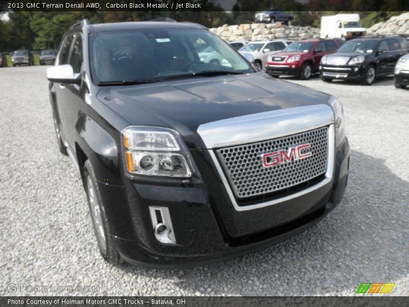 Carbon Black Metallic / Jet Black 2013 GMC Terrain Denali AWD