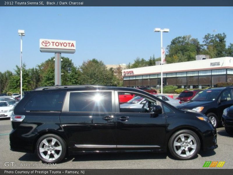 Black / Dark Charcoal 2012 Toyota Sienna SE