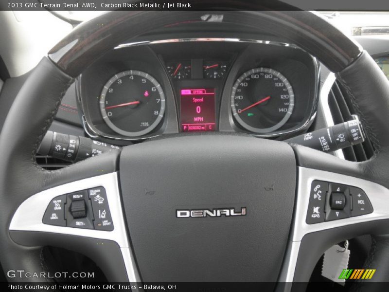 Carbon Black Metallic / Jet Black 2013 GMC Terrain Denali AWD