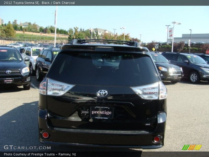 Black / Dark Charcoal 2012 Toyota Sienna SE