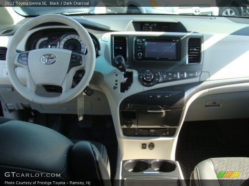 Black / Dark Charcoal 2012 Toyota Sienna SE