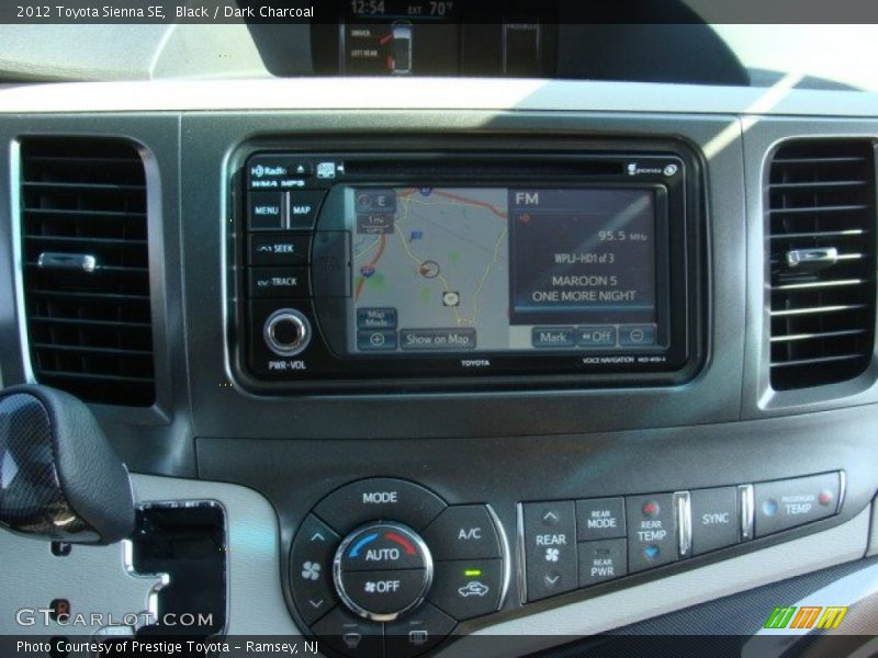 Black / Dark Charcoal 2012 Toyota Sienna SE