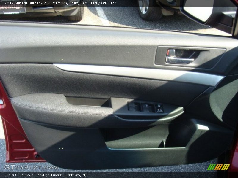 Ruby Red Pearl / Off Black 2012 Subaru Outback 2.5i Premium