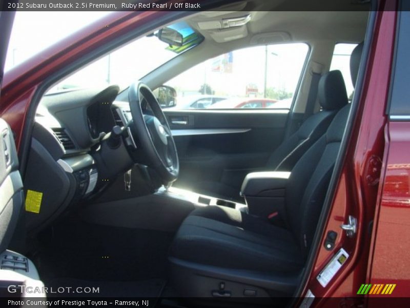 Ruby Red Pearl / Off Black 2012 Subaru Outback 2.5i Premium