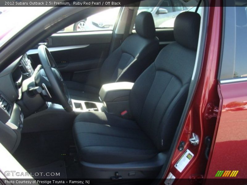 Ruby Red Pearl / Off Black 2012 Subaru Outback 2.5i Premium