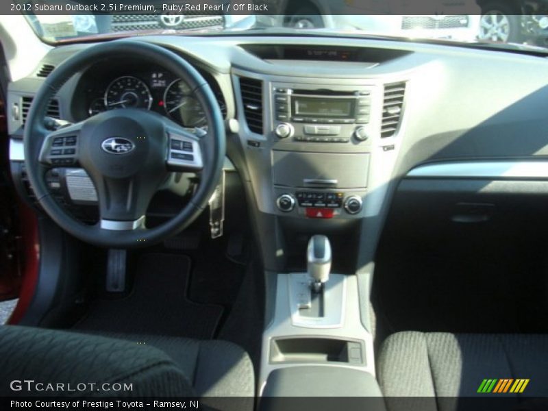 Ruby Red Pearl / Off Black 2012 Subaru Outback 2.5i Premium