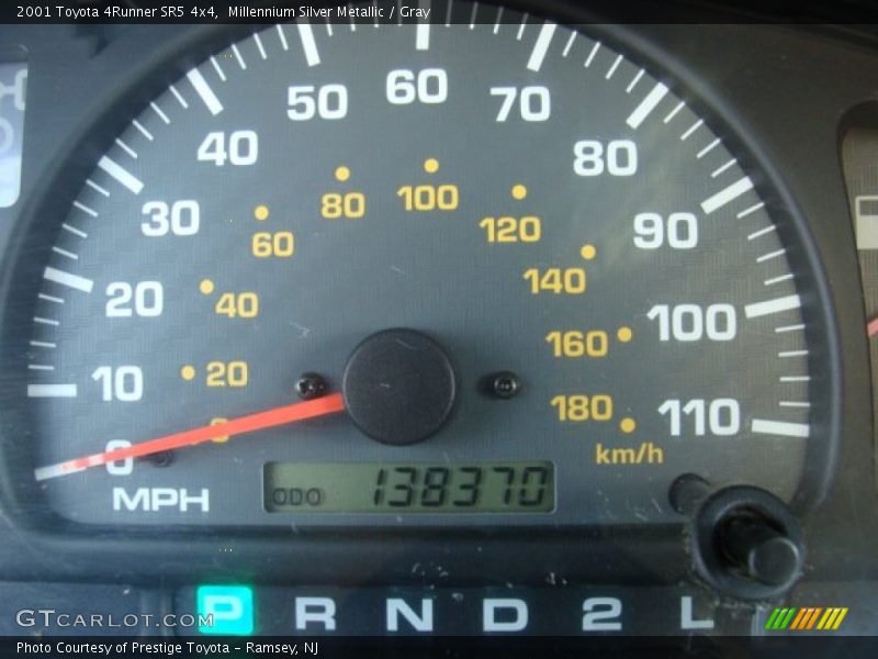 Millennium Silver Metallic / Gray 2001 Toyota 4Runner SR5 4x4