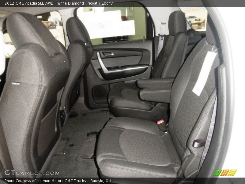 White Diamond Tricoat / Ebony 2012 GMC Acadia SLE AWD