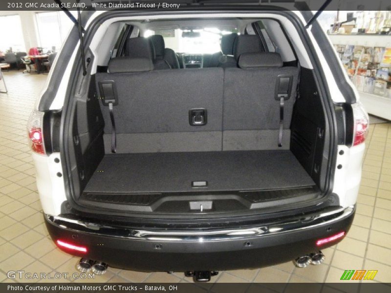 White Diamond Tricoat / Ebony 2012 GMC Acadia SLE AWD