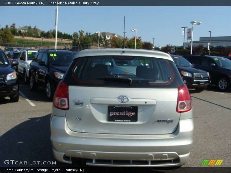 Lunar Mist Metallic / Dark Gray 2003 Toyota Matrix XR