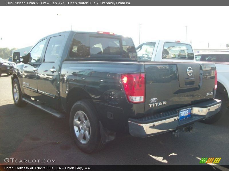Deep Water Blue / Graphite/Titanium 2005 Nissan Titan SE Crew Cab 4x4