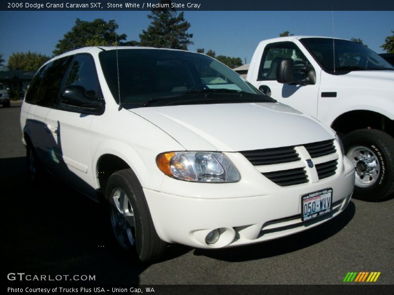 Stone White / Medium Slate Gray 2006 Dodge Grand Caravan SXT
