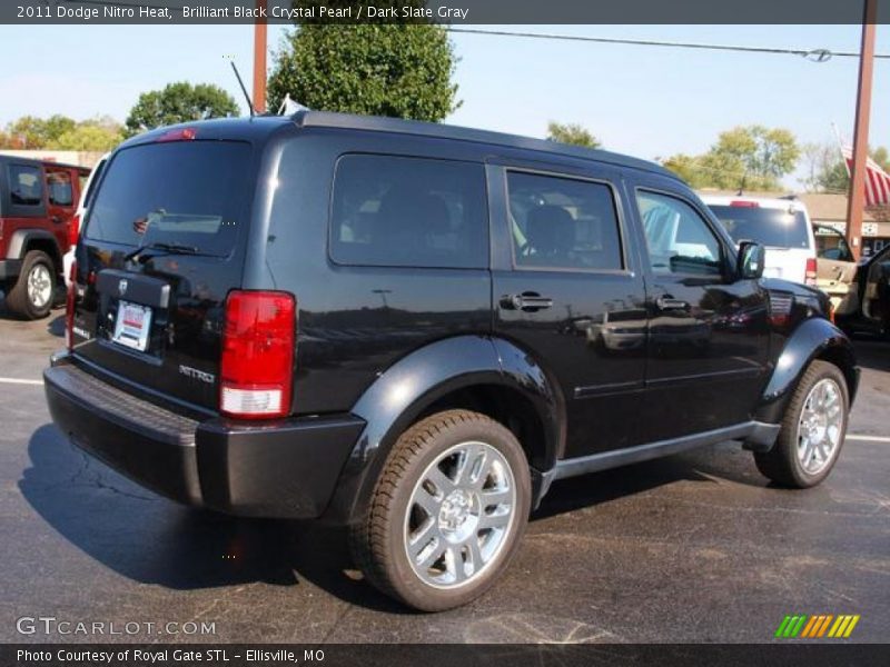 Brilliant Black Crystal Pearl / Dark Slate Gray 2011 Dodge Nitro Heat