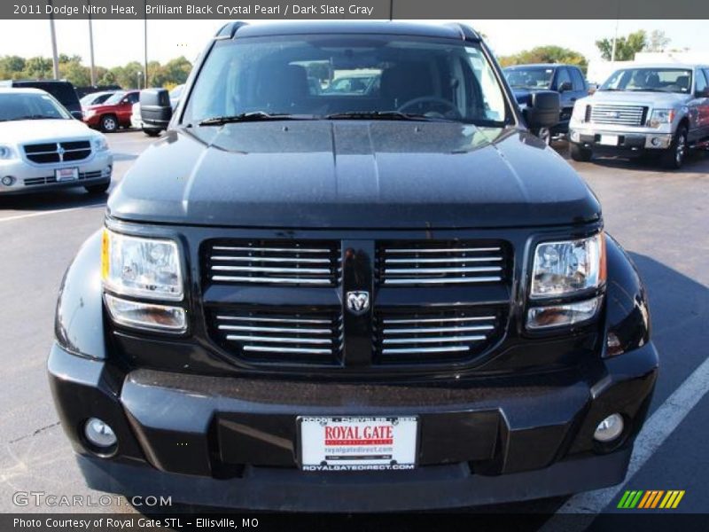 Brilliant Black Crystal Pearl / Dark Slate Gray 2011 Dodge Nitro Heat