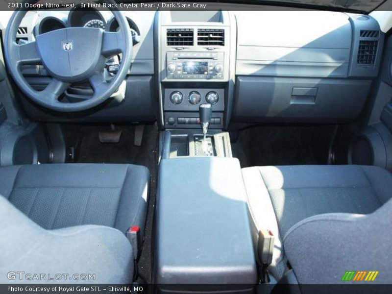 Brilliant Black Crystal Pearl / Dark Slate Gray 2011 Dodge Nitro Heat