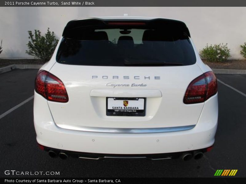 Sand White / Black 2011 Porsche Cayenne Turbo