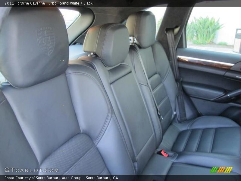 Sand White / Black 2011 Porsche Cayenne Turbo