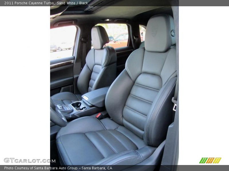 Sand White / Black 2011 Porsche Cayenne Turbo
