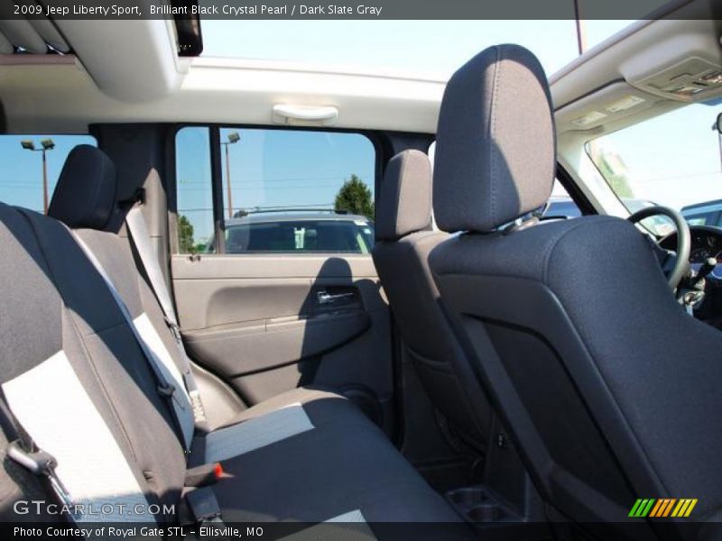 Brilliant Black Crystal Pearl / Dark Slate Gray 2009 Jeep Liberty Sport