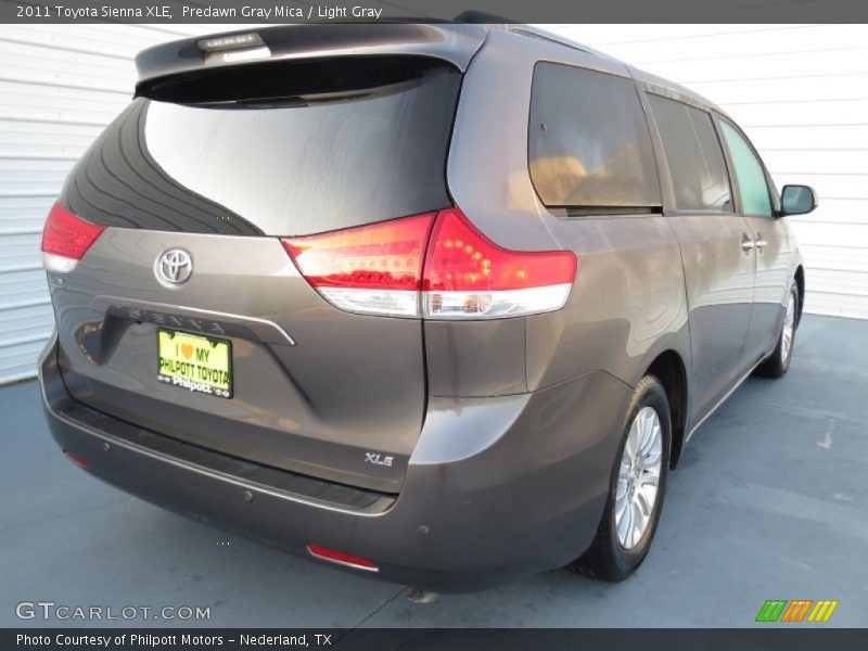 Predawn Gray Mica / Light Gray 2011 Toyota Sienna XLE