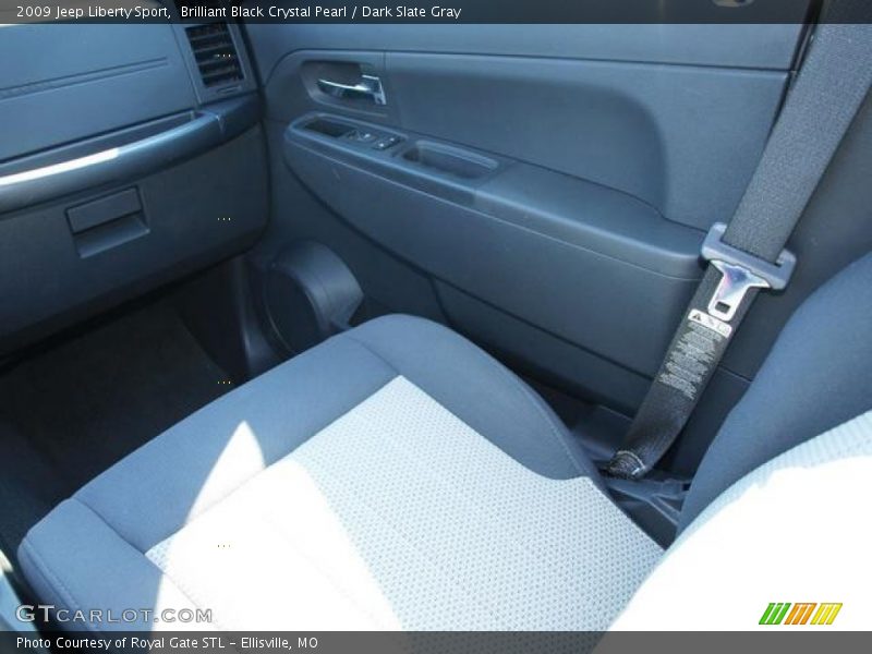 Brilliant Black Crystal Pearl / Dark Slate Gray 2009 Jeep Liberty Sport