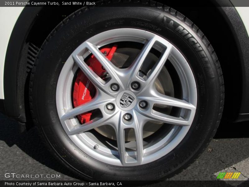 Sand White / Black 2011 Porsche Cayenne Turbo