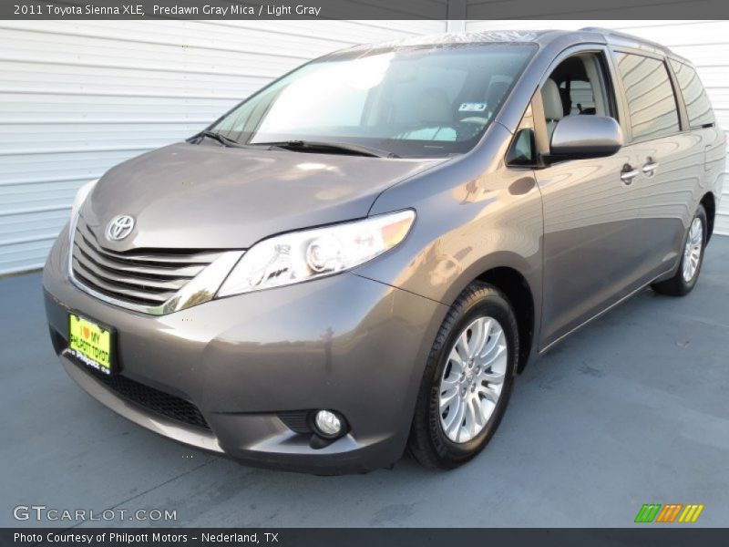 Predawn Gray Mica / Light Gray 2011 Toyota Sienna XLE