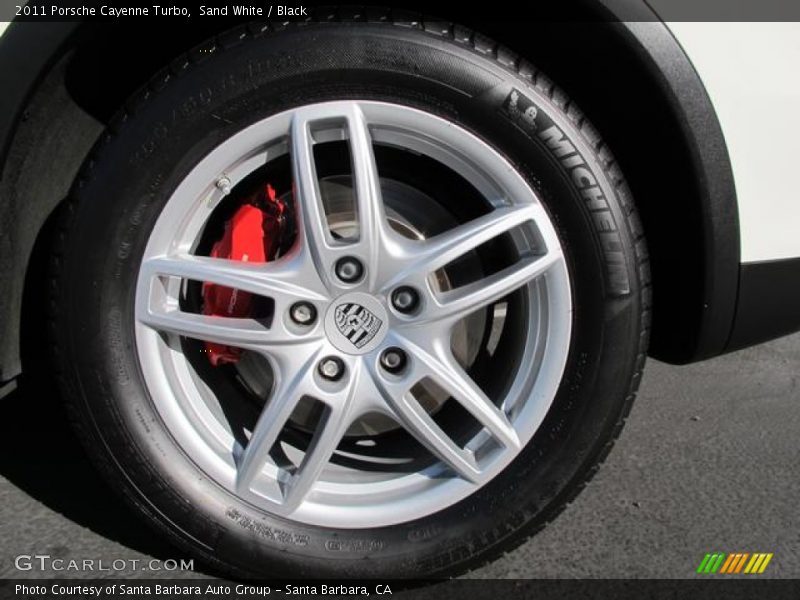 Sand White / Black 2011 Porsche Cayenne Turbo