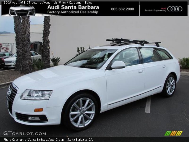 Ibis White / Cardamom Beige 2009 Audi A6 3.0T quattro Avant