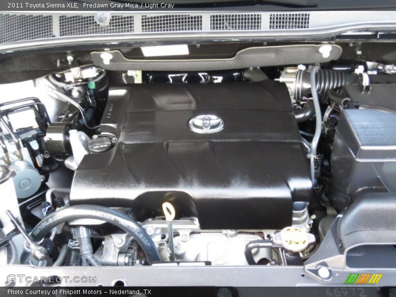 Predawn Gray Mica / Light Gray 2011 Toyota Sienna XLE